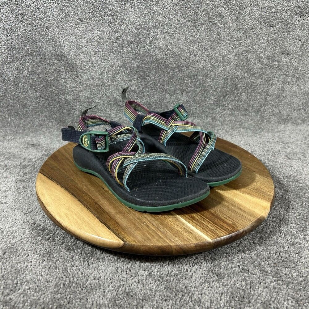 Chaco ZX/1 Ecotread Kids Size 3 Multicolor Striped Outdoor Hiking Sandals Used